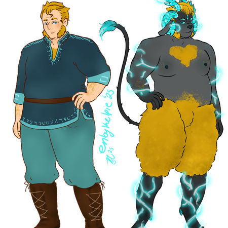 Fully Colored, 2 Full body, Front Reference ($85+)